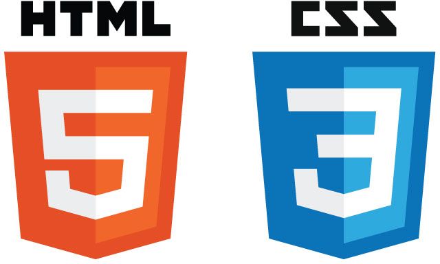 html and css logos